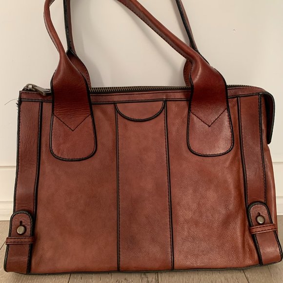 Fossil Vintage Re-issue Leather Brown large tote bag - Picture 4 of 12